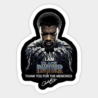 I Am Black Panther - Rip Chadwick Boseman Sticker